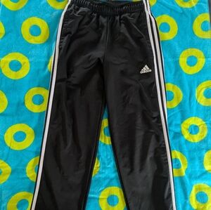 Adidas Black Track‎ Pants with White Stripes